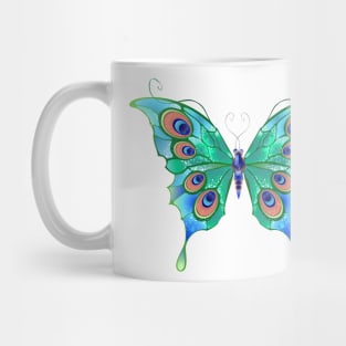 Green butterfly ( Green butterflies ) Mug